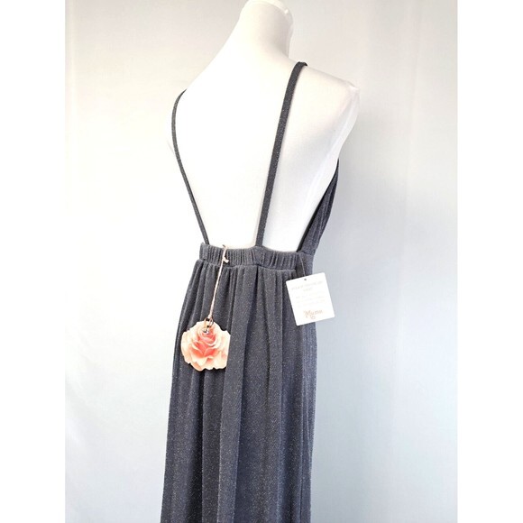 NWT Show Me Your Mumu Amanda Maxi in Smoke Dancing Queen Sparkle XS Bridesmaid - Picture 4 of 12